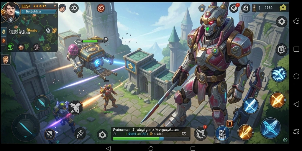 Tampilan mendebarkan gameplay SLG di EOS77.