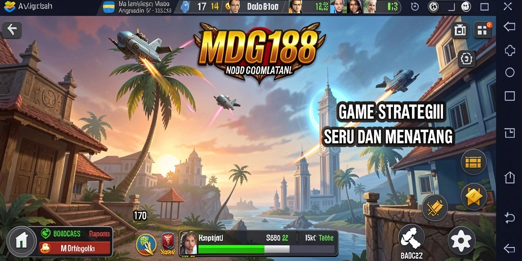 Screenshot gameplay MDG188 menampilkan pertempuran strategi yang menarik.
