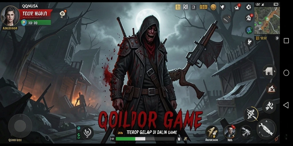 Screenshot gameplay menampilkan suasana menegangkan dalam QQNUSA.