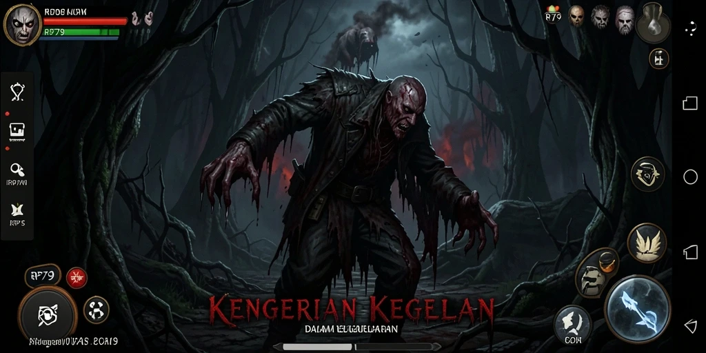 Tampilan gameplay RP79 yang menegangkan dan menyeramkan.