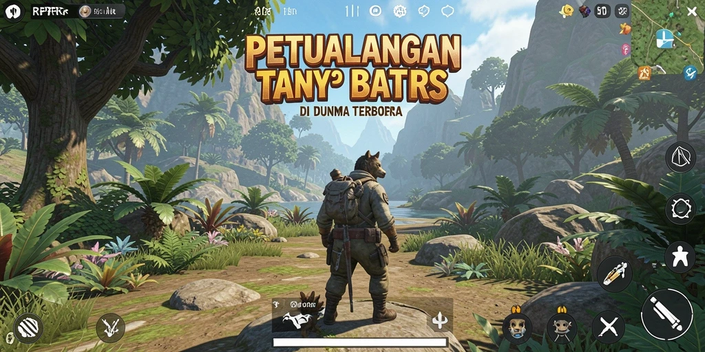 Screenshot RPRR menunjukkan pesona luas dunia terbuka yang menakjubkan.